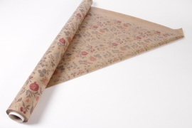 BD-000058 Kraft paper roll with autumnal pattern 80cmx20m