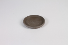 C918DQ Grey terracotta saucer D13cm