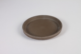 C920DQ Grey terracotta saucer D16cm