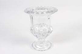 CV-000022 Clear glass medici D20.5cm H25cm