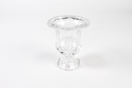 CV-000032 Clear glass medicis vase D11.5cm H14cm