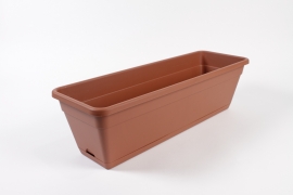 DB-000030 Jardinière en plastique terre cuite 58.5x19cm H17cm