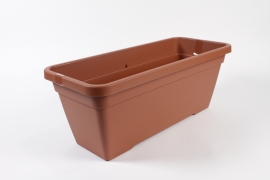 DB-000033 Jardinière en plastique terre cuite 57.5x24cm H22cm