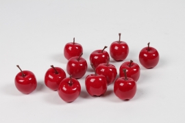 DI-000325 Box of 48 red artificial apples D3cm