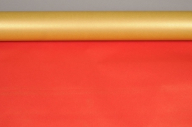 A045R7 Double sided kraft paper roll gold / red 80cmx40m 60g