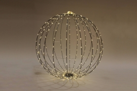 DQ-000452 Warm white metallic ball 260 LED D40cm