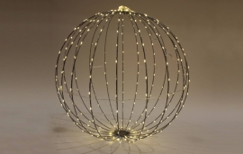 DQ-000454 Warm white metallic ball 400 LED D60cm