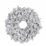 DQ-000517 Frosted green artificial christmas wreath D40cm