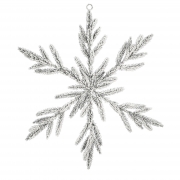 DQ-000525 White plastic snowflake D50cm