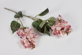 EE-000303 Pink artificial hydrangea H75cm