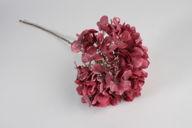 GO-000003 Dark pink artificial hydrangea H70cm