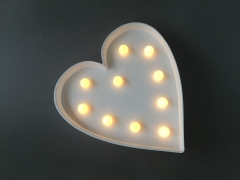 A369DQ Heart sign LED warm white