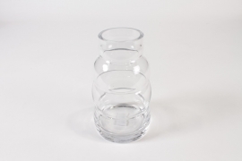 IH-000187 Vase en verre déco transparent D10.5cm H19cm