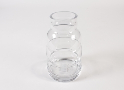 IH-000188 Clear glass vase D13cm H23cm