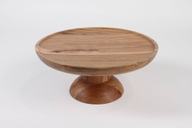 KI-000480 Acacia wood display stand D30cm H13cm