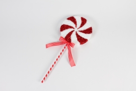 KI-000498 Red foam lollipop D20cm H48cm