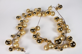 KI-000503 Gold plastic garland L180cm