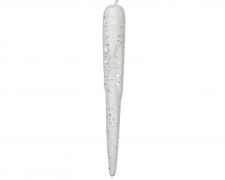 KI-000523 Stalactite en mousse blanc H24cm