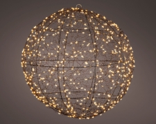 KI-000532  Metallic ball 600 LED amber D38cm