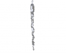 KI-000544 Transparent plastic stalactite with beads H45cm