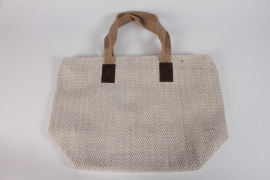 M5-000020 Natural jute tote bag 52x19cm H36cm