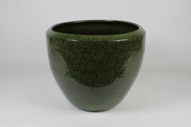 NM-000255 Dark green ceramic pot D53cm H43.5cm