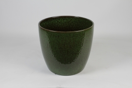 NM-000259 Dark green ceramic pot D38.5cm H34cm