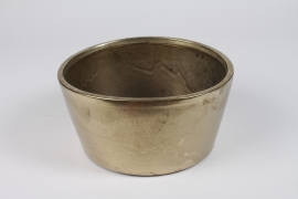 NM-000283 Gold ceramic bowl D23cm H11.5cm