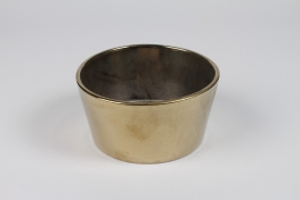 NM-000285 Gold ceramic bowl D19.5cm H10cm