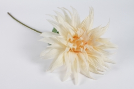 NN-000465 Cream artificial dahlia xxl H78cm