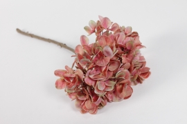 NN-000467 Old pink artificial hydrangea H46cm