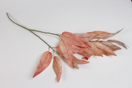 NN-000478 Orange pink artificial eucalyptus H95cm