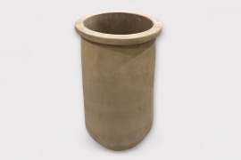 RR-000052 Tall terracotta pot brown D44cm H79cm