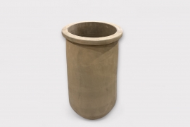 RR-000053 Tall terracotta pot brown D34cm H60cm