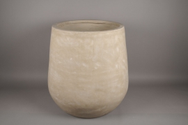 A014XY Sand fiberglass pot D48cm H48cm