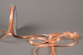 A594UN Satin ribbon peach 12mm x 100m