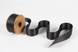 UN-000656 Black fabric ribbon 40mm x 20m