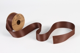 UN-000657 Brown fabric ribbon 40mm x 20m