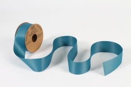 UN-000658 Teal fabric ribbon 40mm x 20m