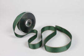 UN-000703 Green fabric ribbon 25mm x 20m