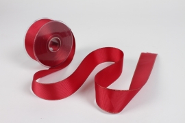 UN-000737 Red fabric ribbon 40mm x 20m