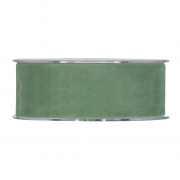 X138UN Green velvet ribbon 40mm x 7m