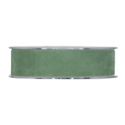 X148UN Green velvet ribbon 25mm x 7m