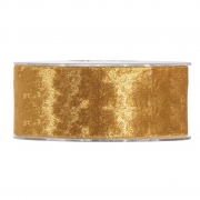 X501UN Gold fabric ribbon 40mm x 10m