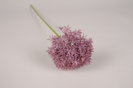 x573ee Allium artificiel violet H63cm 