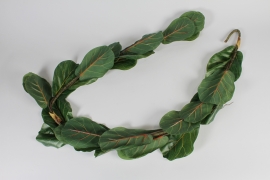 x811di Green artificial fig tree garland L185cm