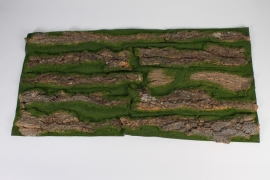 x859jp Green artificial foamed and bark plat 48x98cm