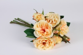 xb13nn Bunch of peach artificial roses H44cm