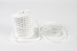 XR-000027 Roll of white synthetic raffia 200m