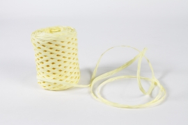 XR-000029 Roll of light yellow synthetic raffia 200m